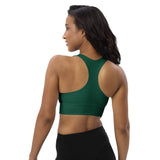ˈjenəsisApparel "Leaf Green" Longline Sports Bra