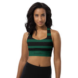 ˈjenəsisApparel "Leaf Green" Longline Sports Bra