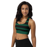 ˈjenəsisApparel "Leaf Green" Longline Sports Bra