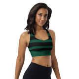 ˈjenəsisApparel "Leaf Green" Longline Sports Bra