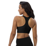 Women's "Black" Longline Sports Bra