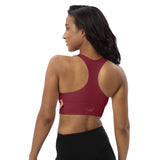 Women's "Ribbed" Longline Sports Bra