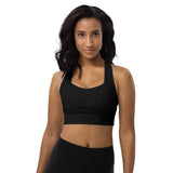 Geometric Style Longline Sports Bra