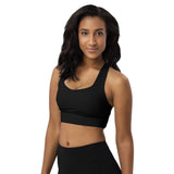 Women's "Black" Longline Sports Bra