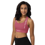 Hippie Pink "ˈjenəsisApparel" Longline Sports Bra