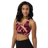 Women's "Ribbed" Longline Sports Bra