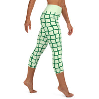 Women's Light-Green Maze Capri Leggings