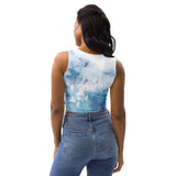 Blue_Cloud Fitted Crop Top