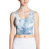 Blue_Cloud Fitted Crop Top