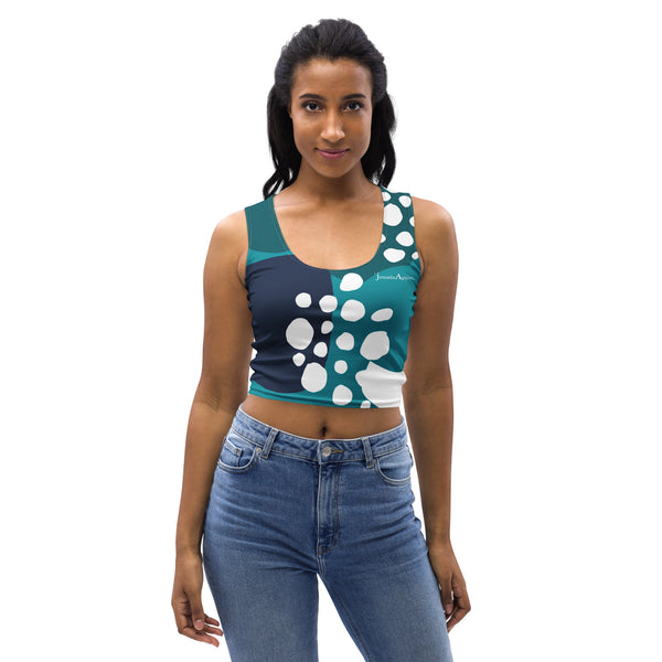 Women's Color-block Circle Crop Top
