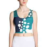Women's Color-block Circle Crop Top