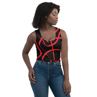 Red Tape Crop Top