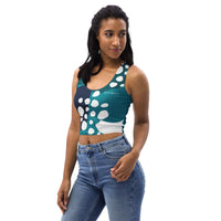 Women's Color-block Circle Crop Top