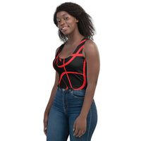 Red Tape Crop Top