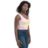 Tie_Dye Fitted Crop Top