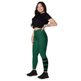 ˈjenəsisApparel "Leaf Green" Leggings w/pockets