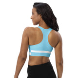 ˈjenəsisApparel Columbia "Blue" Longline Sports Bra
