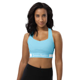 ˈjenəsisApparel Columbia "Blue" Longline Sports Bra