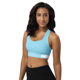 ˈjenəsisApparel Columbia "Blue" Longline Sports Bra