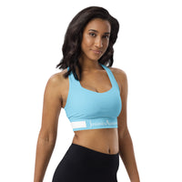 ˈjenəsisApparel Columbia "Blue" Longline Sports Bra