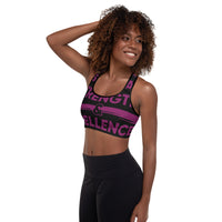 Perseverance Strength & Excellence Women's Padded Sports Bra