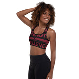 Perseverance Strength & Excellence Women's Padded Sports Bra