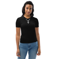 Women's "Silver" Resurrection Cross Tee'