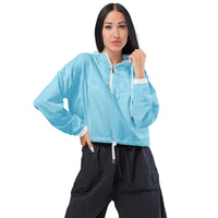 ˈjenəsisApparel Columbia "Blue" Cropped Windbreaker