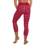 Women's Carmine Striped" Capri Leggings
