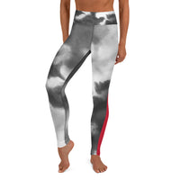 WaterColor "Red Stripe" Leggings