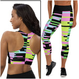 Geometric Style Capri Leggings