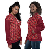 Women's "Red Rose" Bomber Jacket