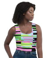 Geometric Style Crop Top'