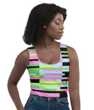 Geometric Style Crop Top'