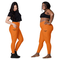 ˈjenəsisApparel Side Pocket "Signature" Mango Tango Leggings
