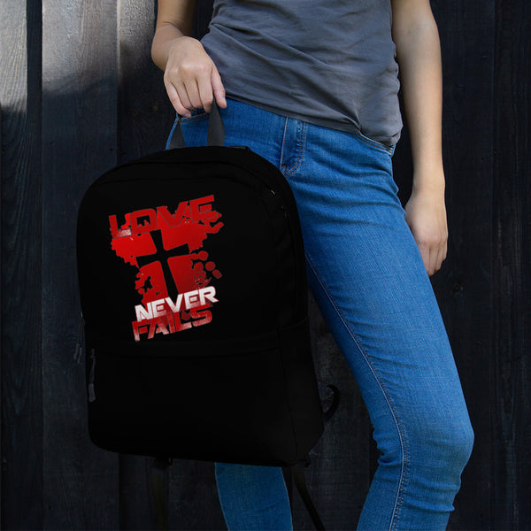 "Love Never Fails" Backpack
