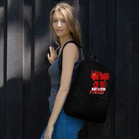 "Love Never Fails" Backpack