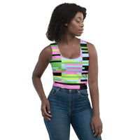 Geometric Style Crop Top'