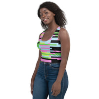 Geometric Style Crop Top'