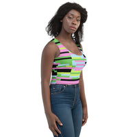 Geometric Style Crop Top'