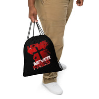 "Love Never Fails" Drawstring Bag