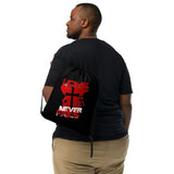 "Love Never Fails" Drawstring Bag
