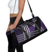 Purple Geometric "Duffle" Travel bag