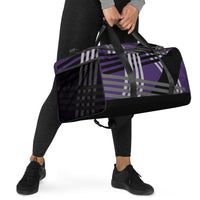 Purple Geometric "Duffle" Travel bag
