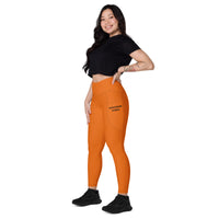 ˈjenəsisApparel Side Pocket "Signature" Mango Tango Leggings