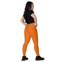 ˈjenəsisApparel Side Pocket "Signature" Mango Tango Leggings