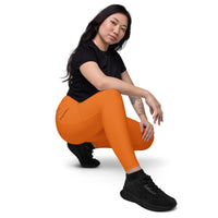ˈjenəsisApparel Side Pocket "Signature" Mango Tango Leggings