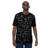 Men's Striped-Sleeve "Bible" Tee'
