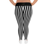 Women's Dotted-line Plus Size Leggings