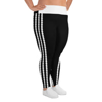 Women's Dotted-line Plus Size Leggings